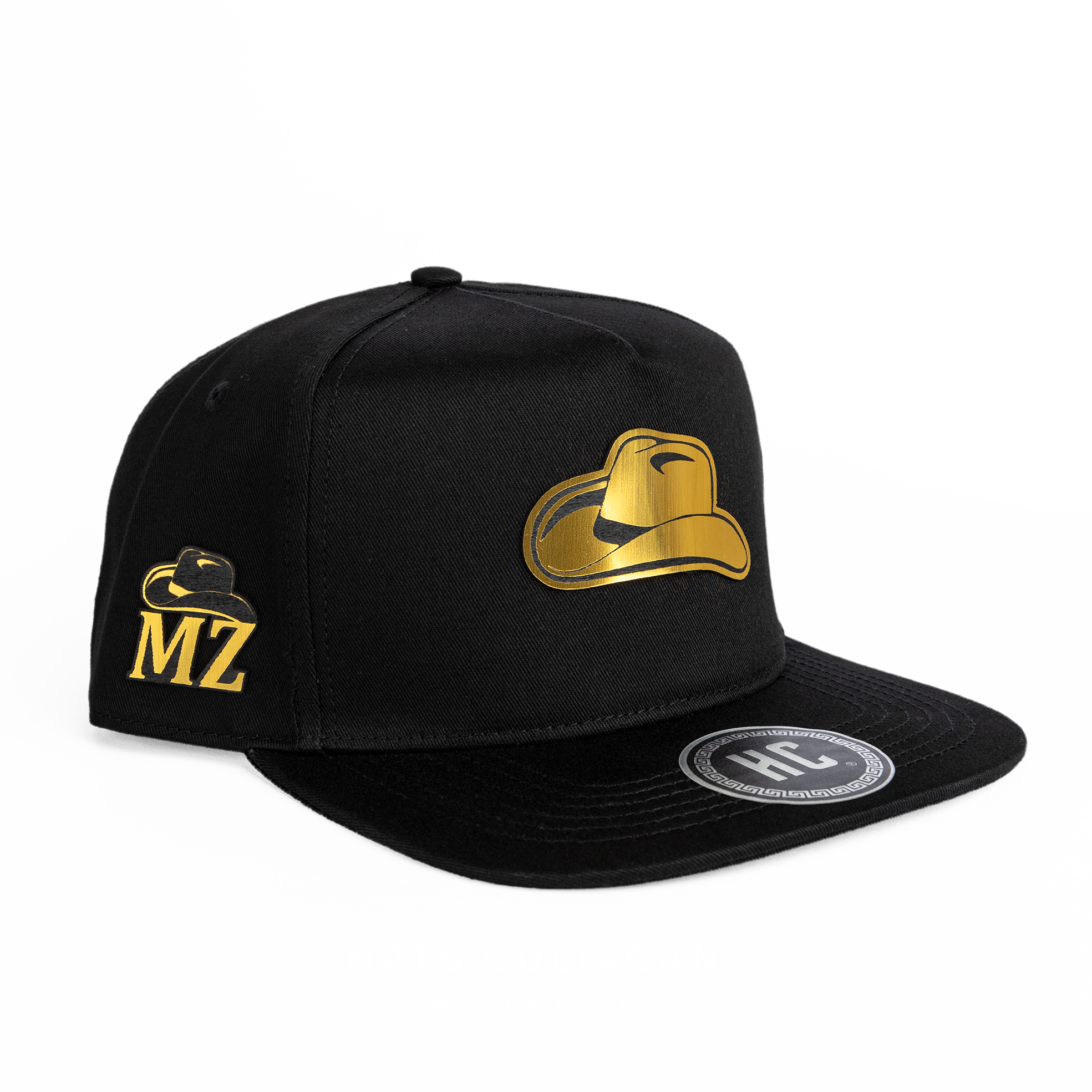 AGOTADA Mz Sombrero Gold Negra Plana