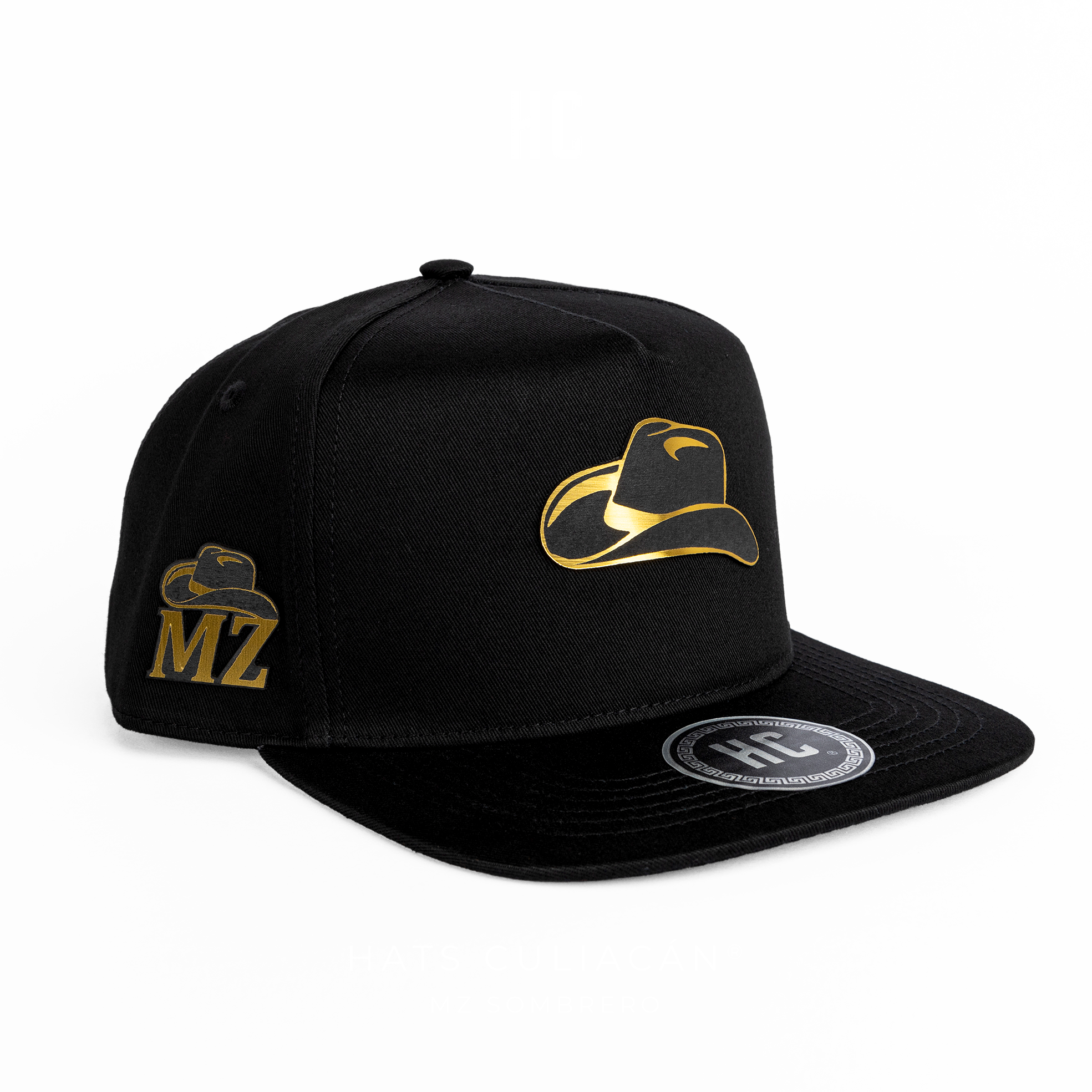 AGOTADA Mz Sombrero Black Negra Plana